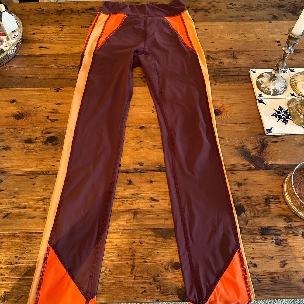 Isabel Marant Maroon and Orange Leggings